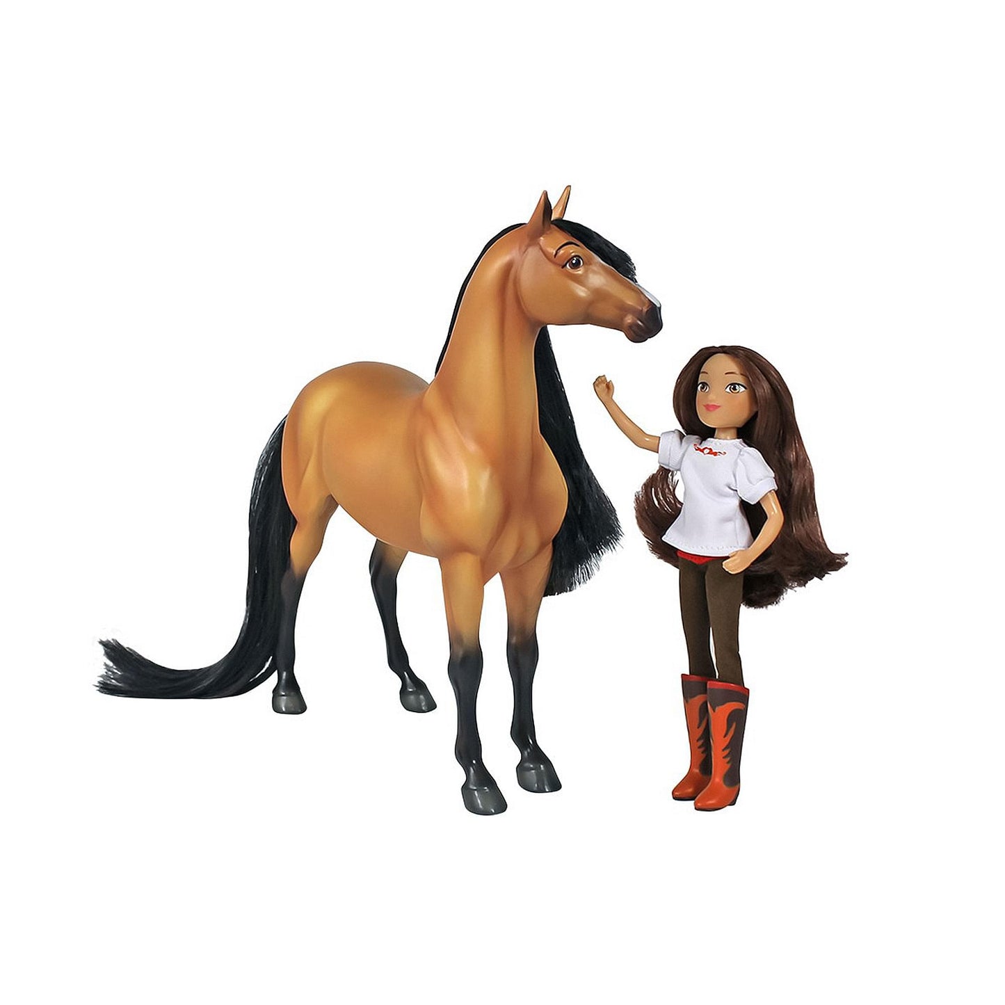 Breyer 1:12 Classics Spirit Riding Free Spirit & Lucky Model Horse Set