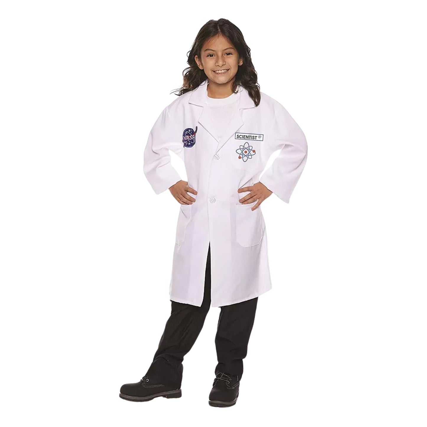 Rocket Scientist Child Costume Lab Coat, Large