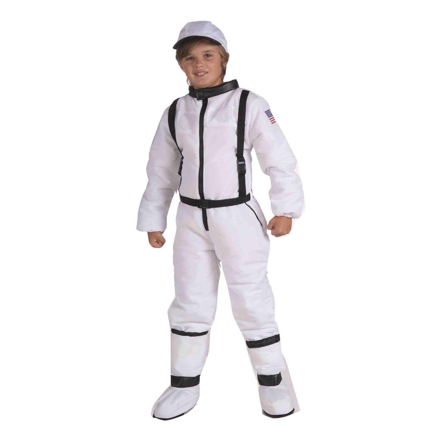 Space Explorer White Jumpsuit Astronaut Child Costume Large