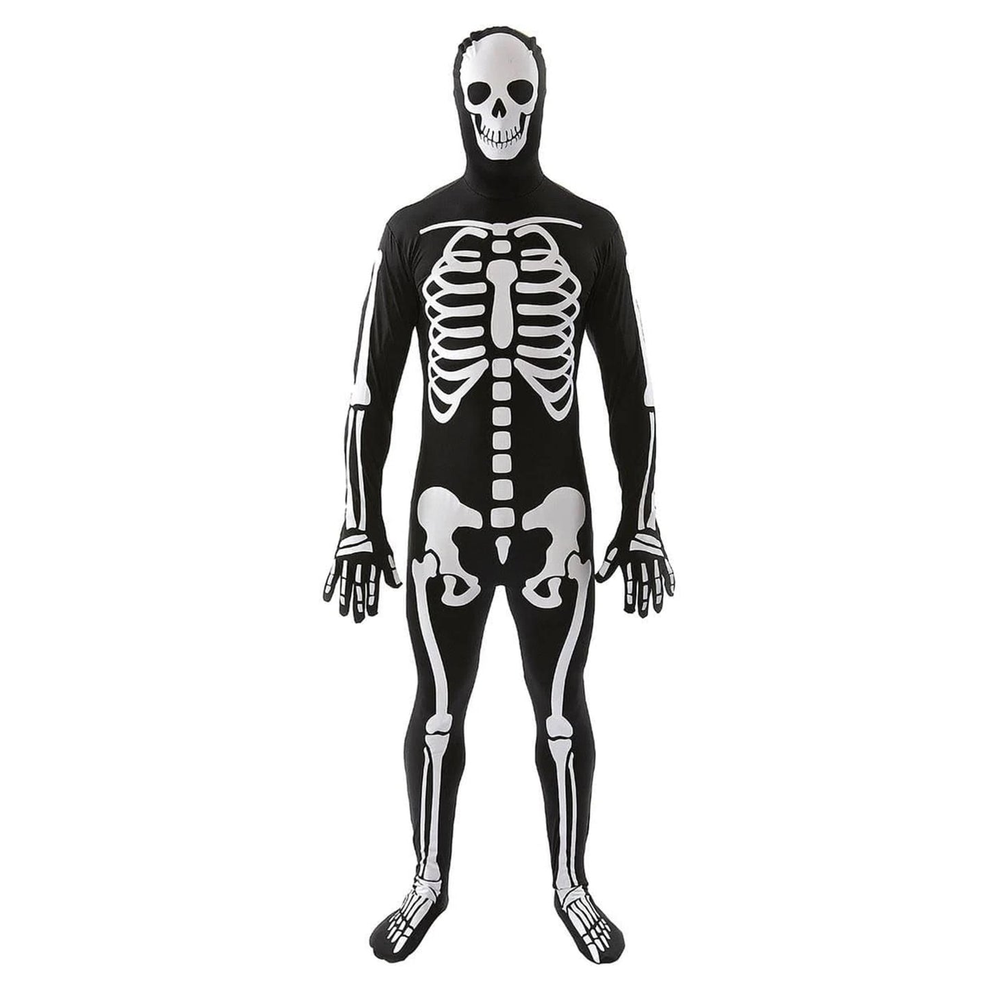 Classic Skeleton Adult Costume Skin Suit - X-Large