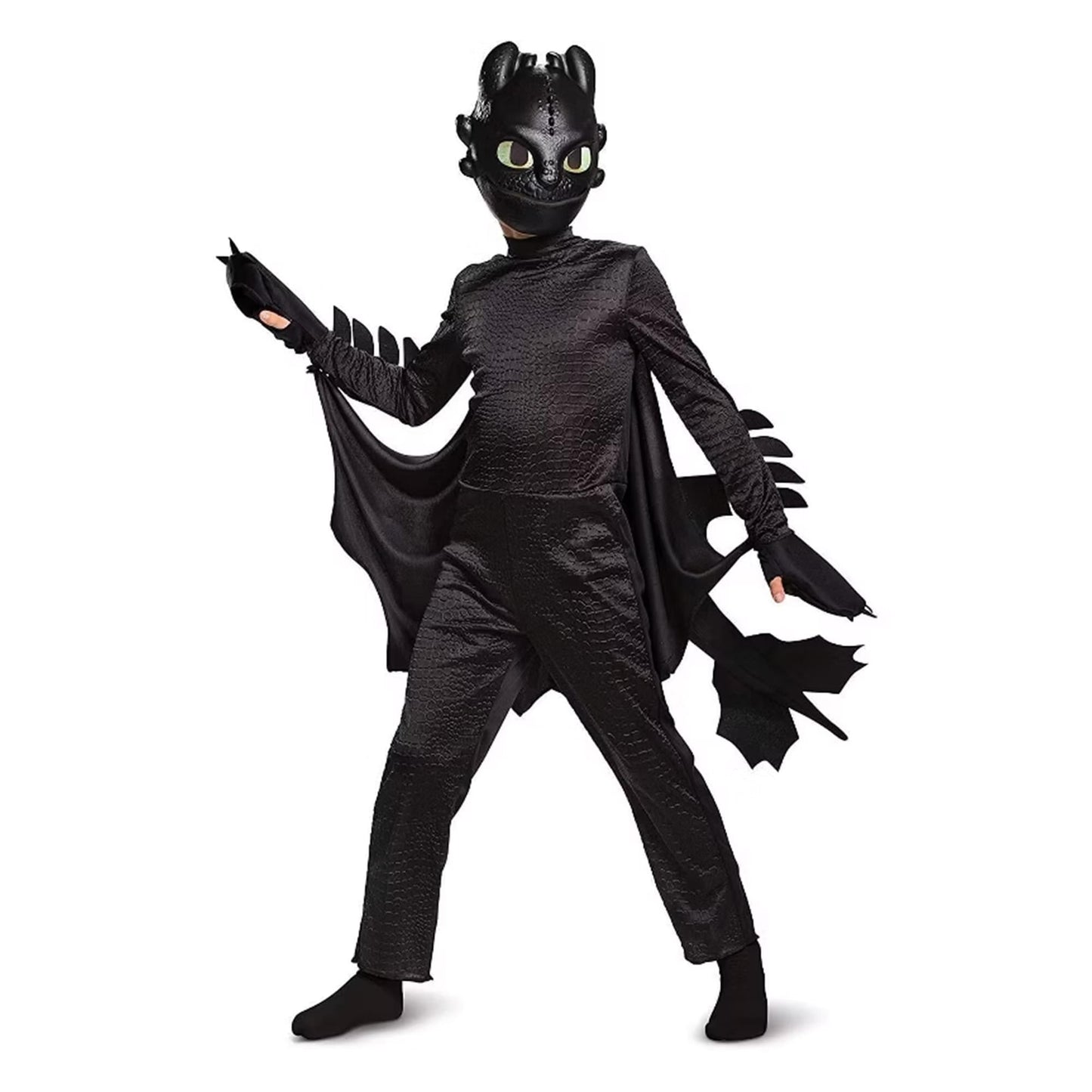 How To Train Your Dragon Toothless Deluxe Child Costume | X-Small (3T-4T)