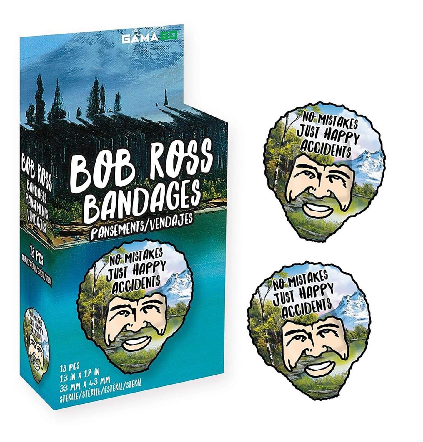 Bob Ross Bandages, 18 Pieces