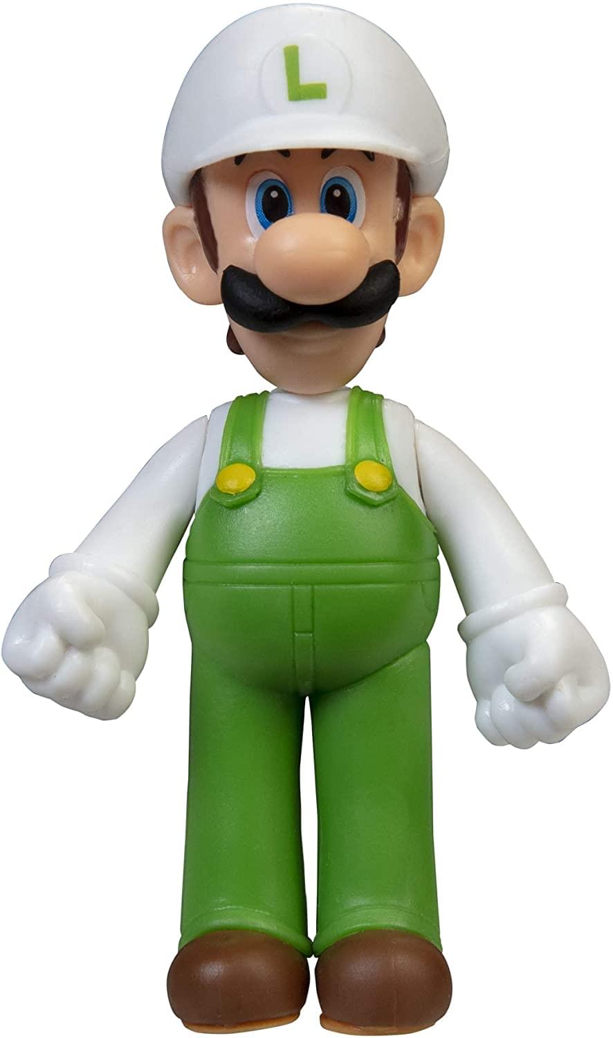 Super Mario World of Nintendo 2.5 Inch Figure | Standing Fire Luigi