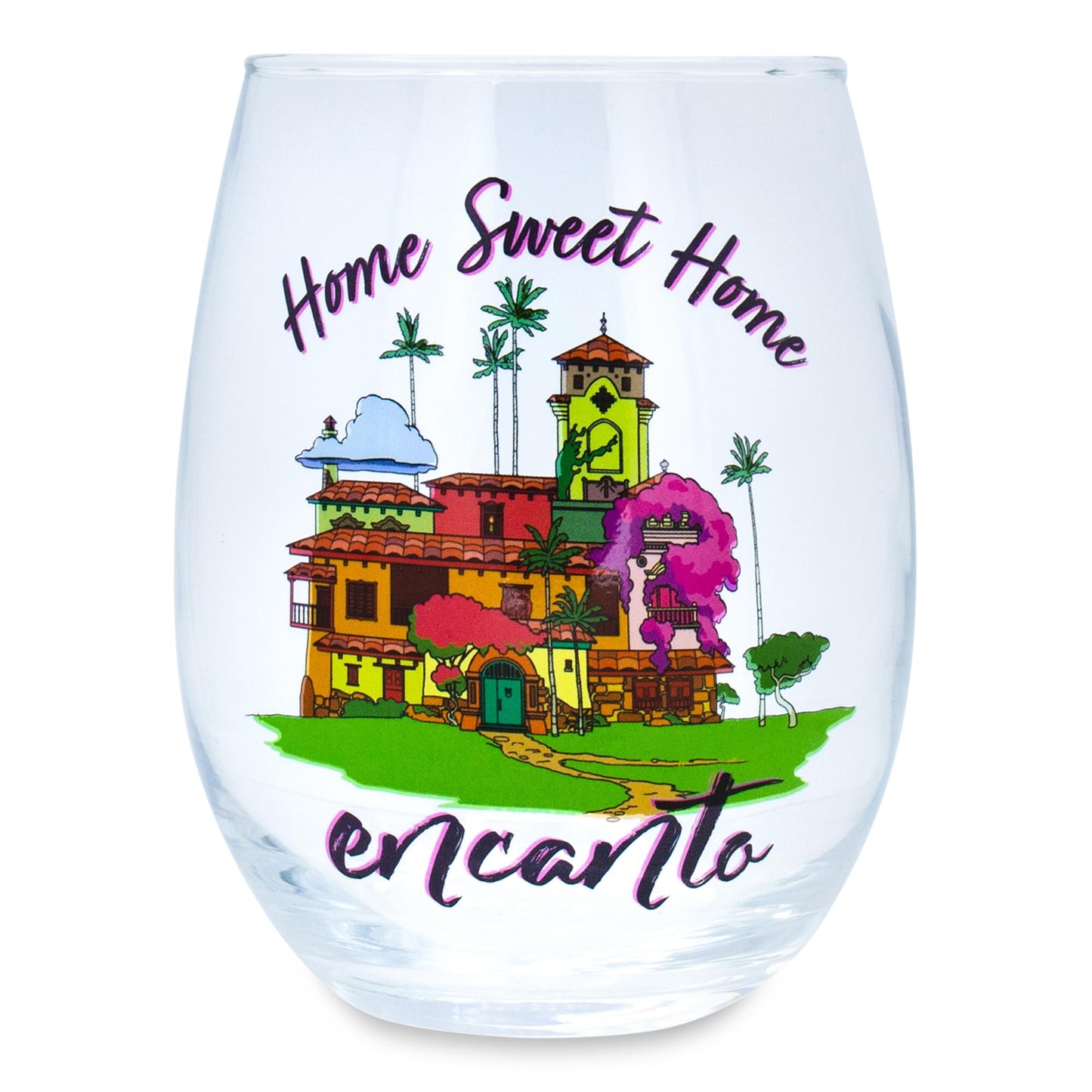 Disney Encanto "Home Sweet Home" Stemless Wine Glass | Holds 20 Ounces