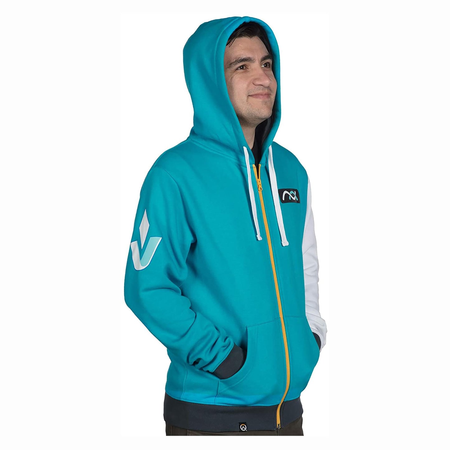 Overwatch Ultimate Symmetra Teal Zip-Up Hoodie | X-Small