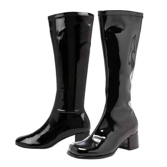 1.75 Inch Heel Black Costume Gogo Boots | Child X-Small