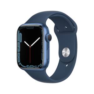 Apple Watch Serie 7 45mm Blue Aluminium Case/Abyss Blue Sport Band ITA MKN83TY/A