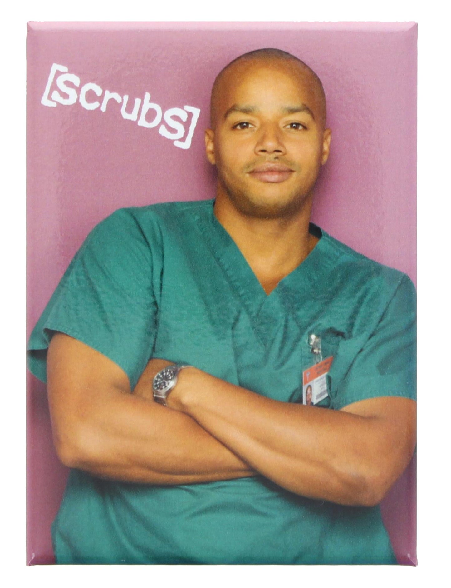 Scrubs Turk Pink Background 2.5 x 3.5 Inch Photo Magnet