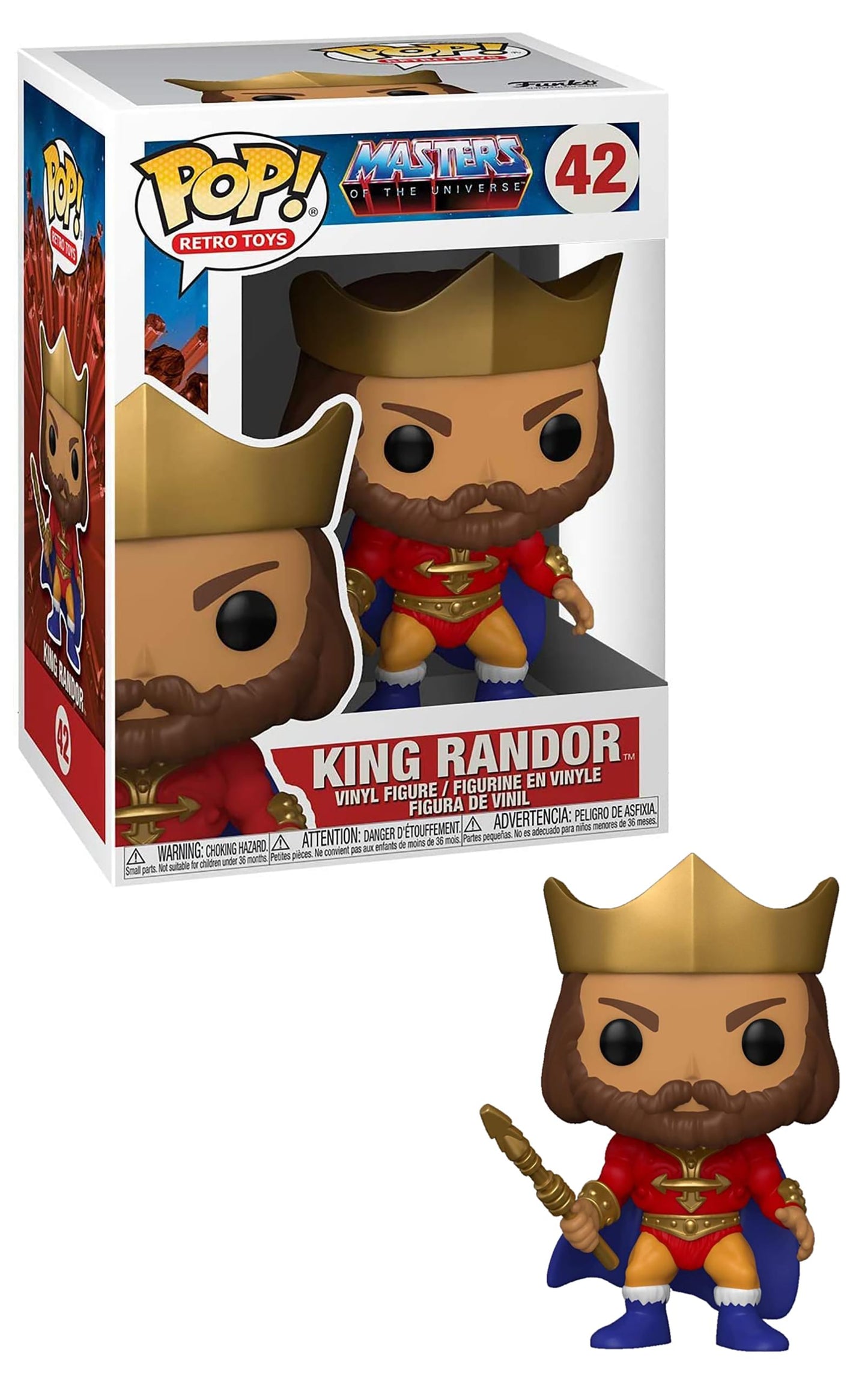 Masters of the Universe Funko POP Vinyl Figure | King Randor Metallic