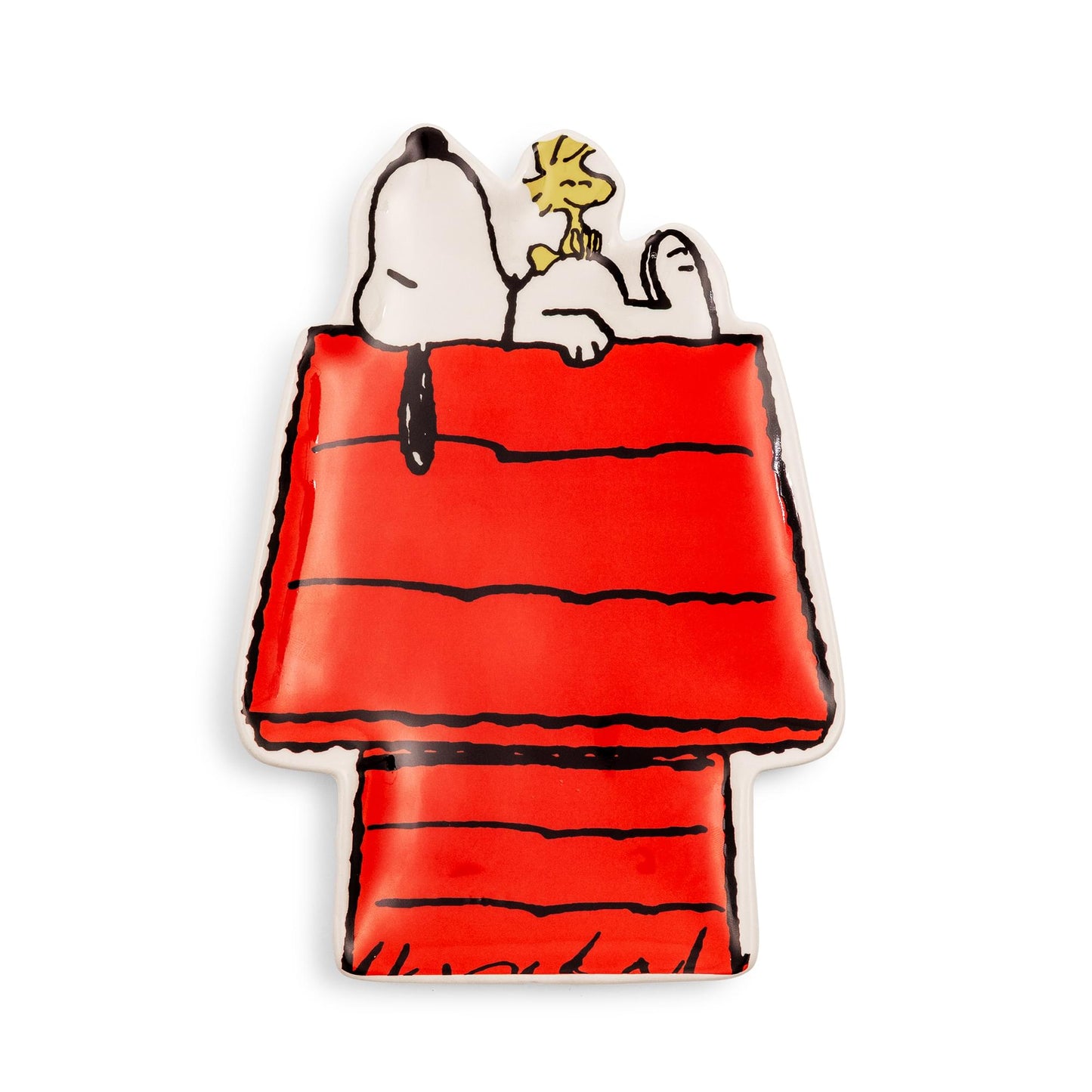 Peanuts Snoopy And Woodstock Sculpted Ceramic Trinket Tray