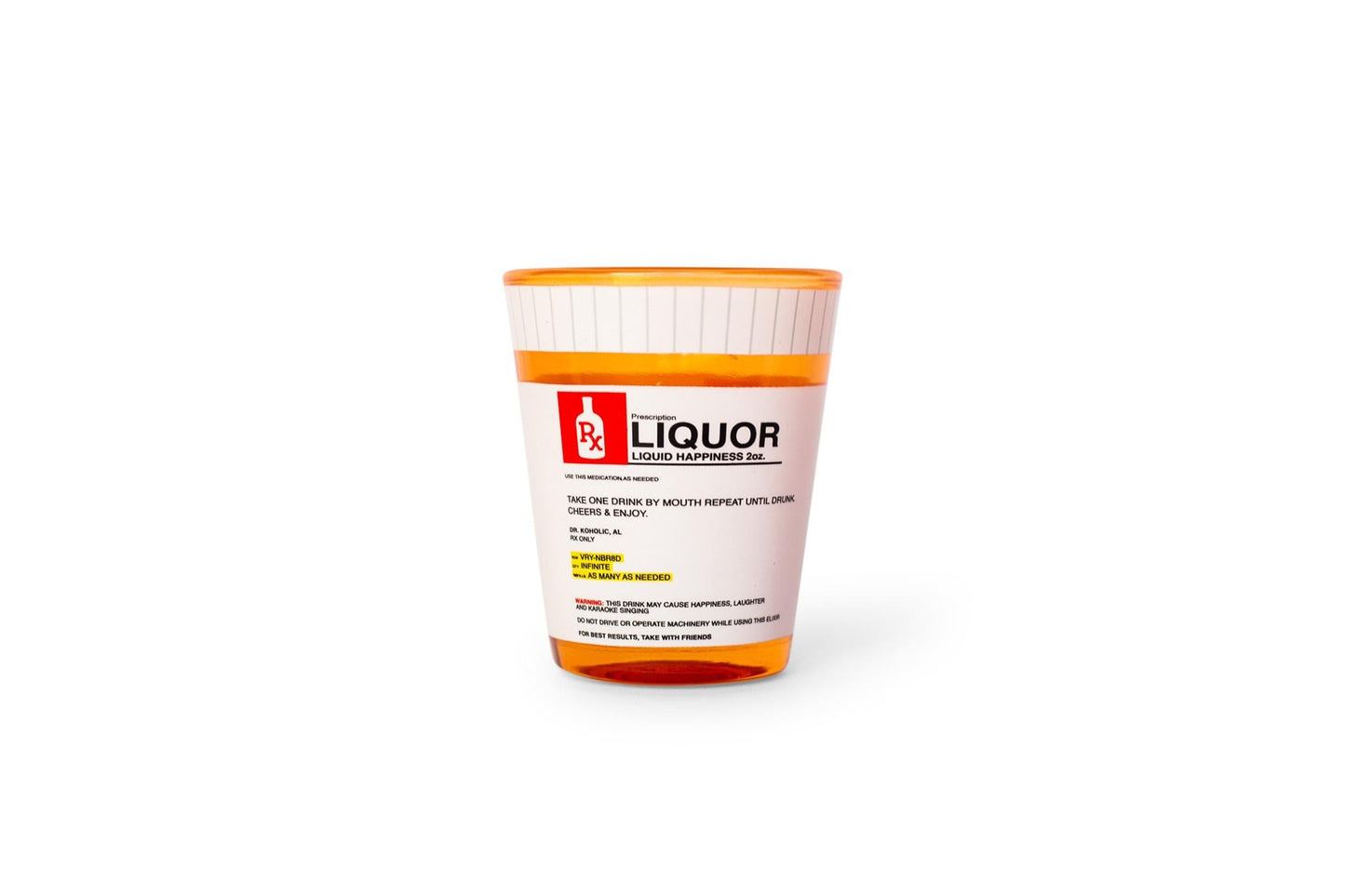 Rx Prescription Shot Glass | Holds 2 Ounces