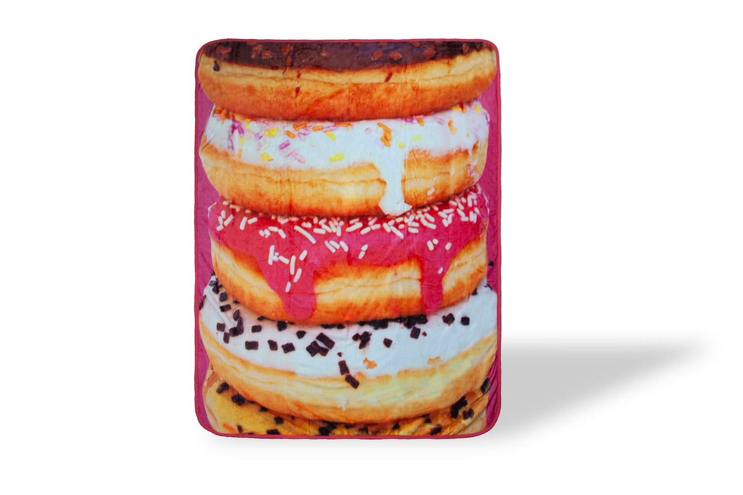 Donuts Fleece Throw Blanket | Large Soft Throw Blanket | 60 x 45 Inches
