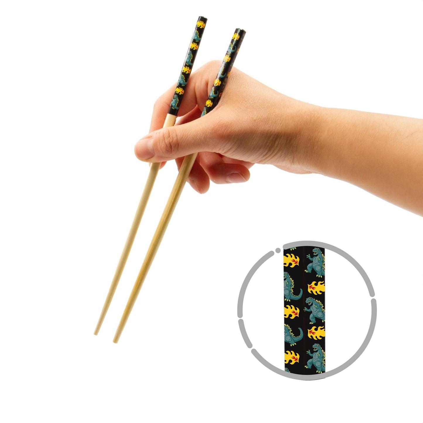Godzila GAMAGO Cast Bamboo Chopsticks | Set of 4
