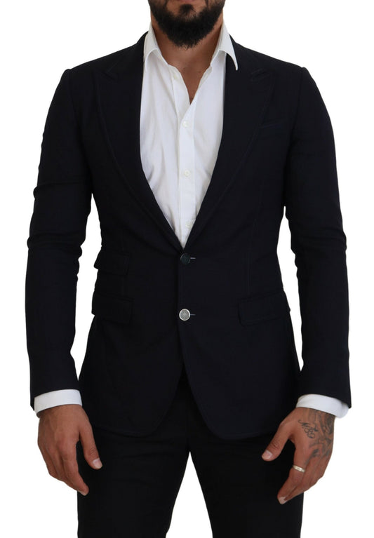 Blue Wool Formal Taormina Blazer