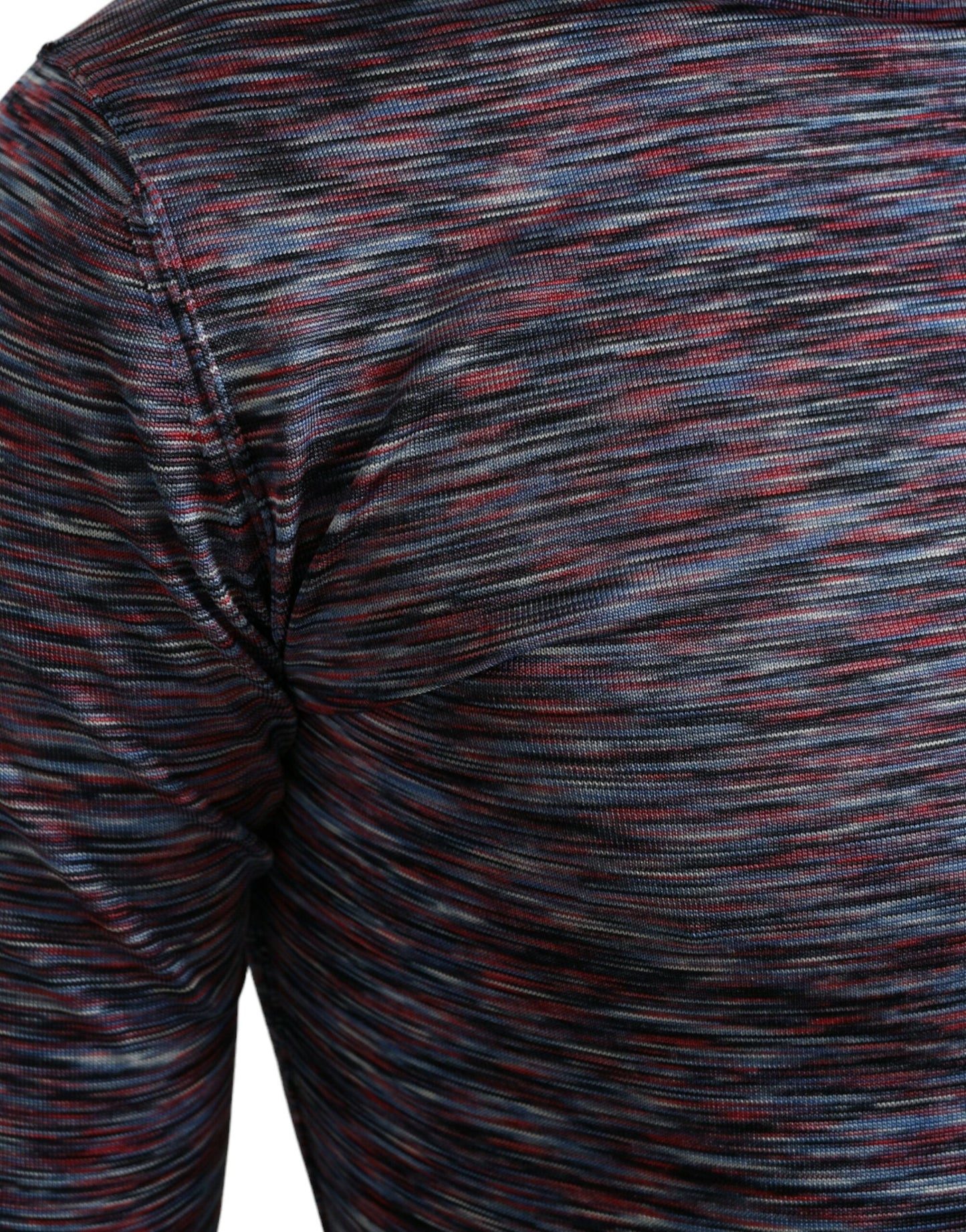 Blue Purple Turtleneck Pullover Sweater