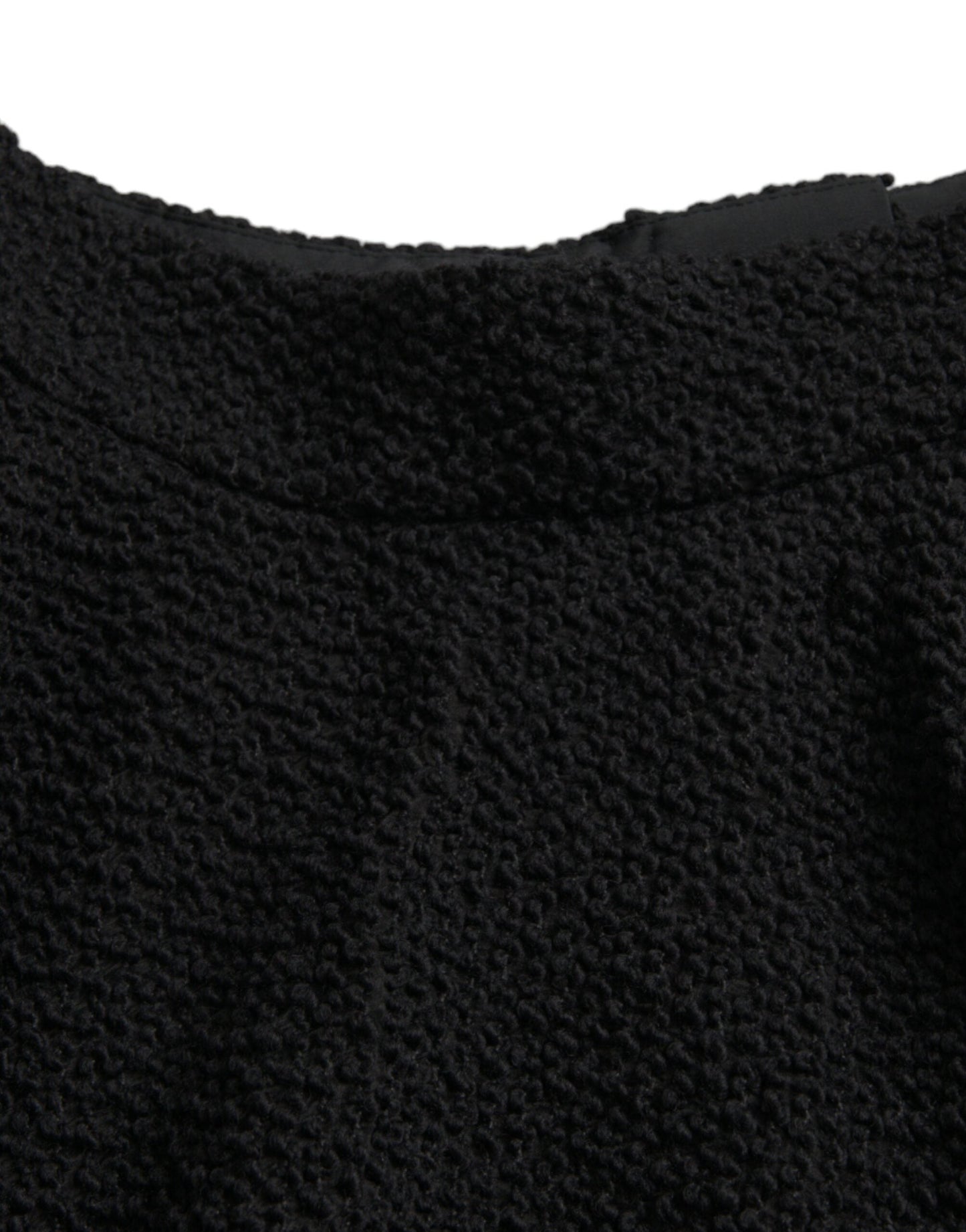 Black High Waist A-line Knee Length Skirt