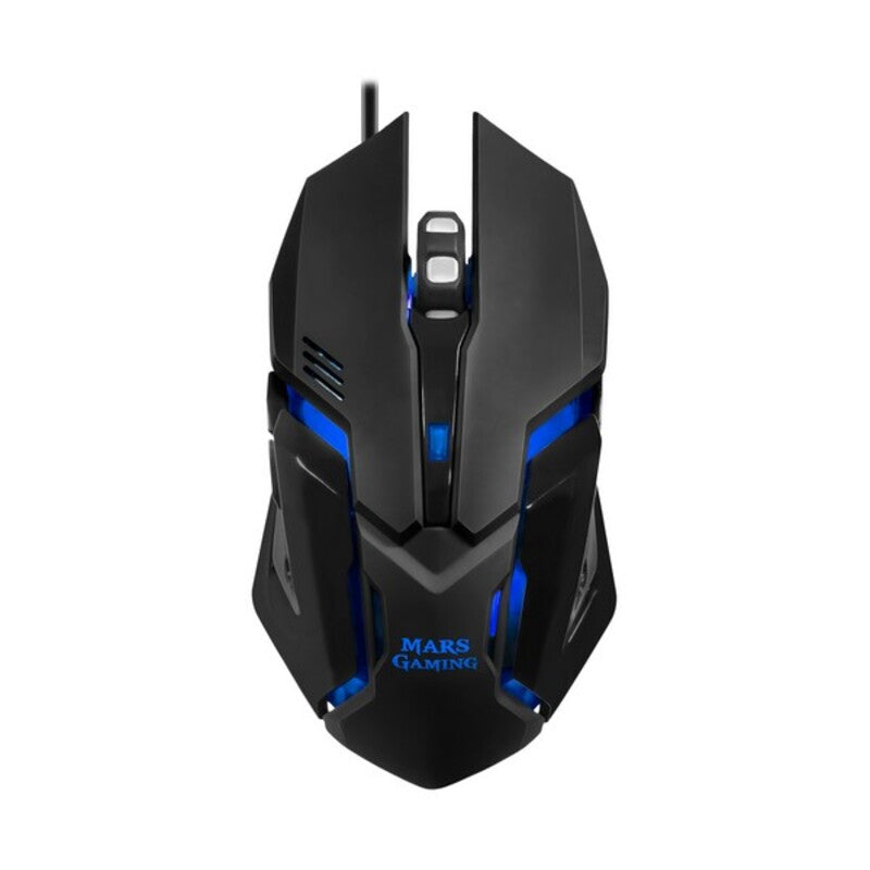 Keyboard with Gaming Mouse Mars Gaming MCP118 Black Spanish Qwerty
