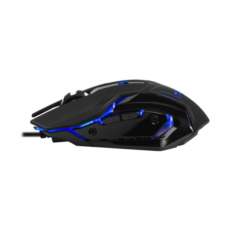 Keyboard with Gaming Mouse Mars Gaming MCP118 Black Spanish Qwerty