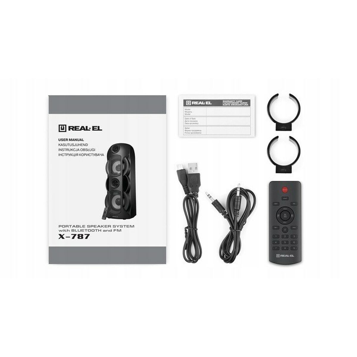 Bluetooth Speakers Real-El X-787 Black Multicolour