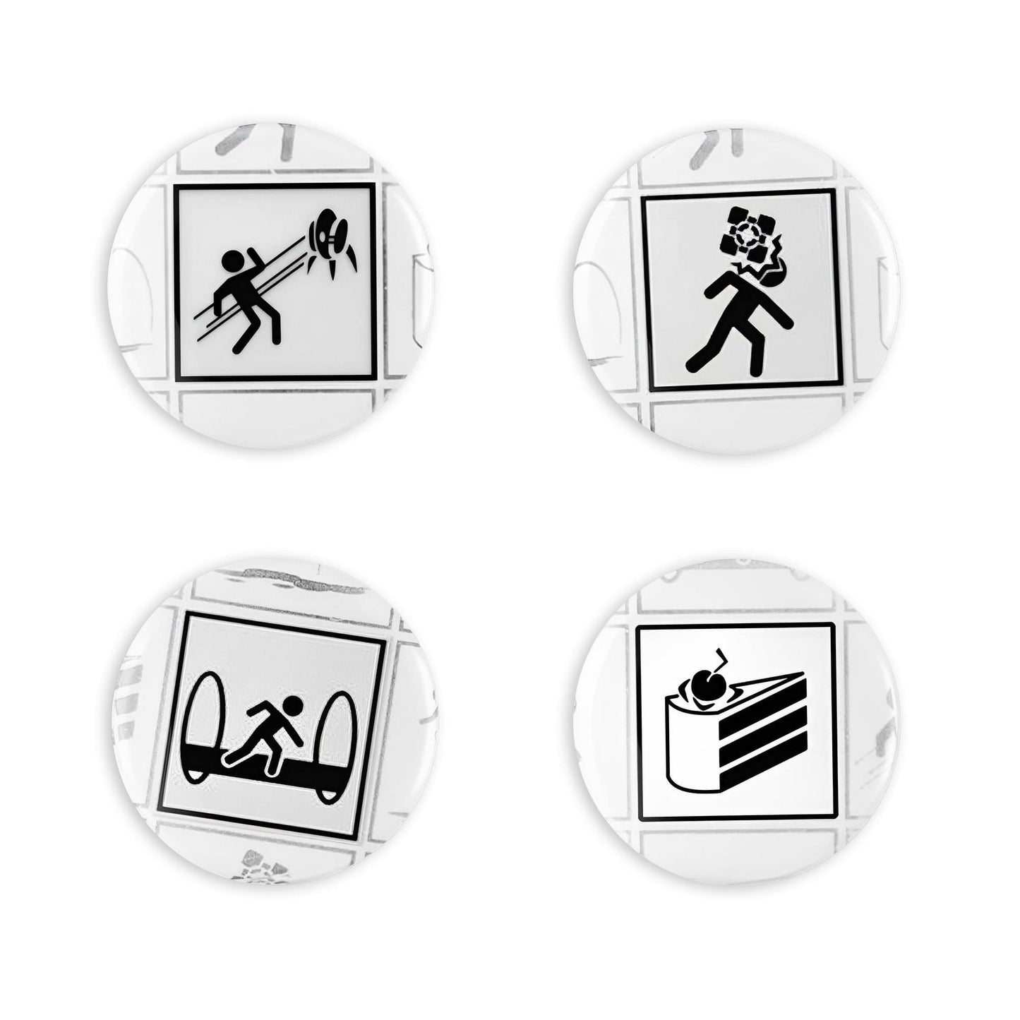 Portal 2 4-Piece Magnet Set