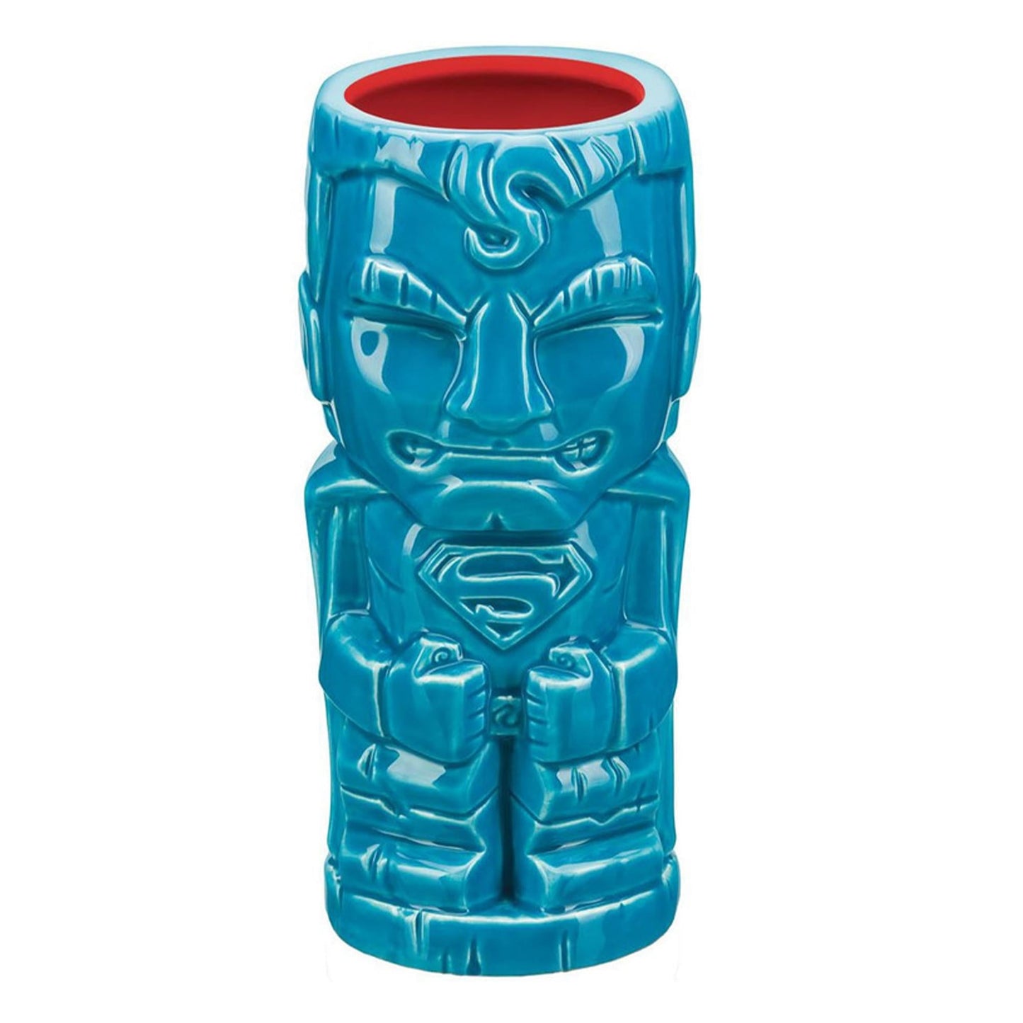 Geeki Tikis DC Comics Superman Blue Ceramic Mug | Holds 16 Ounces