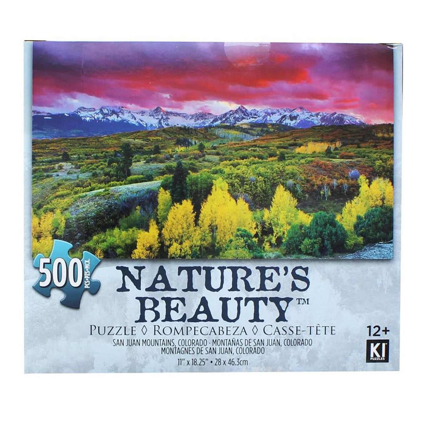 Yellow Fields With Red Skys 500 Piece Natures Beauty Jigsaw Puzzle