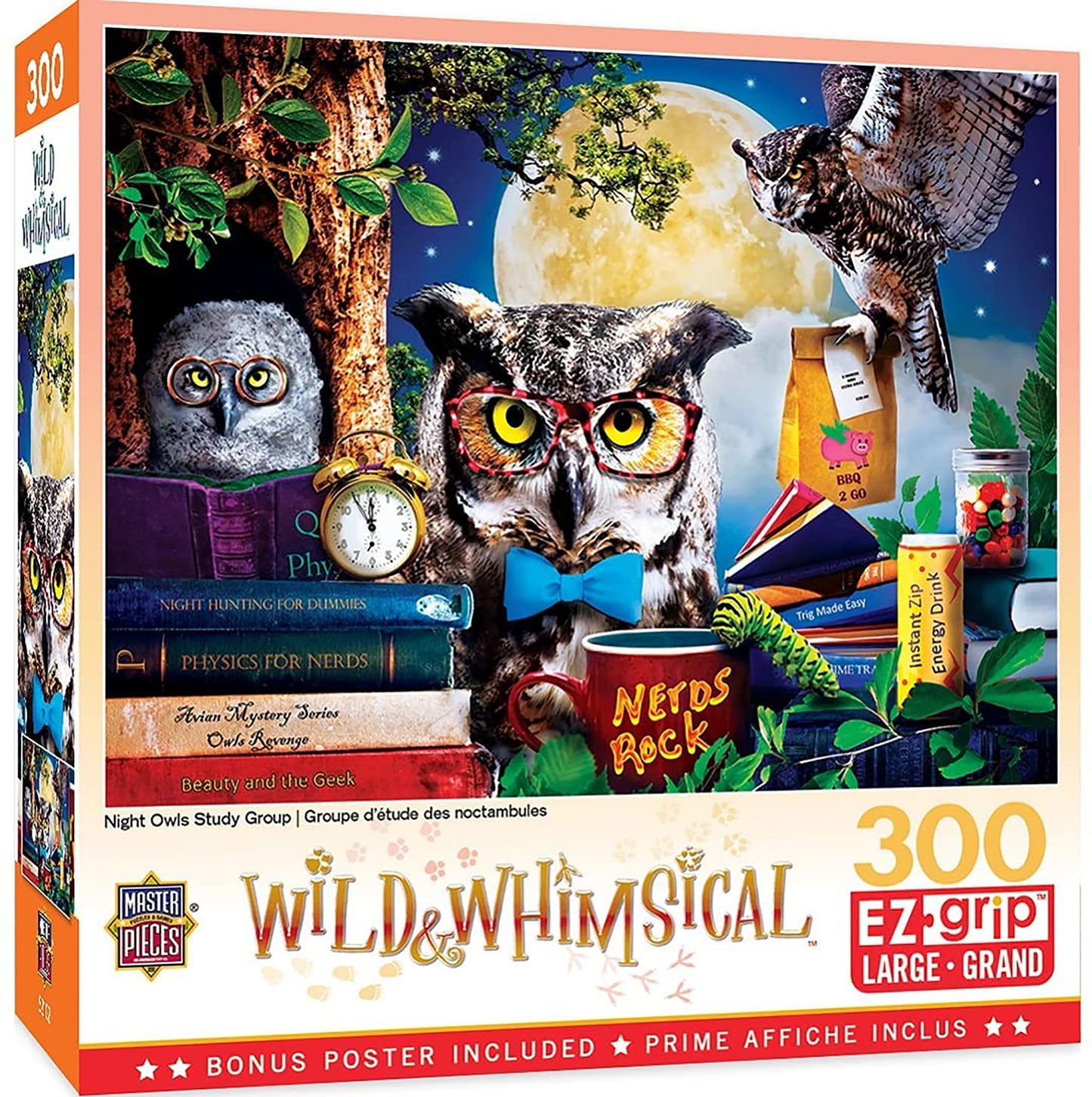 Night Owls Study Group 300 Piece EZ Grip Jigsaw Puzzle