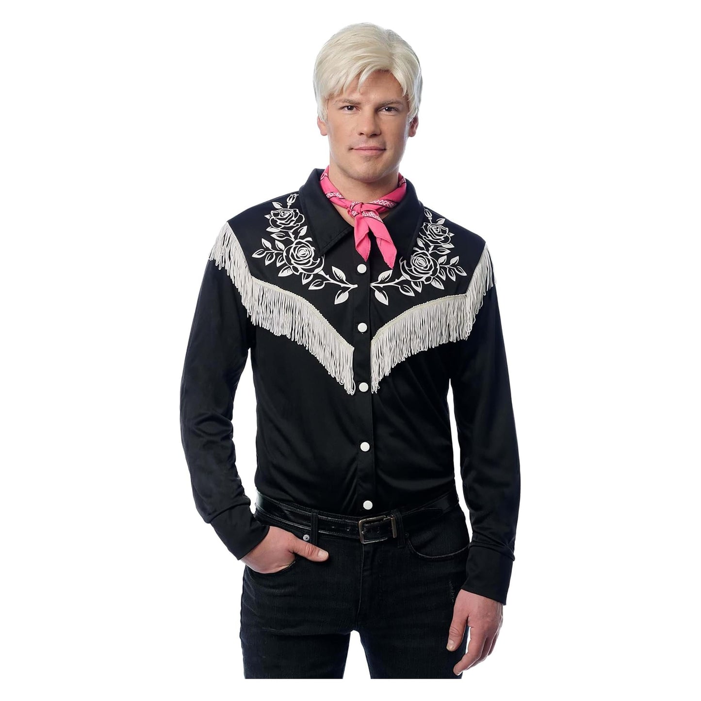 Barbie-Inspired Dream Boy Western Shirt Adult Costume | X-Large