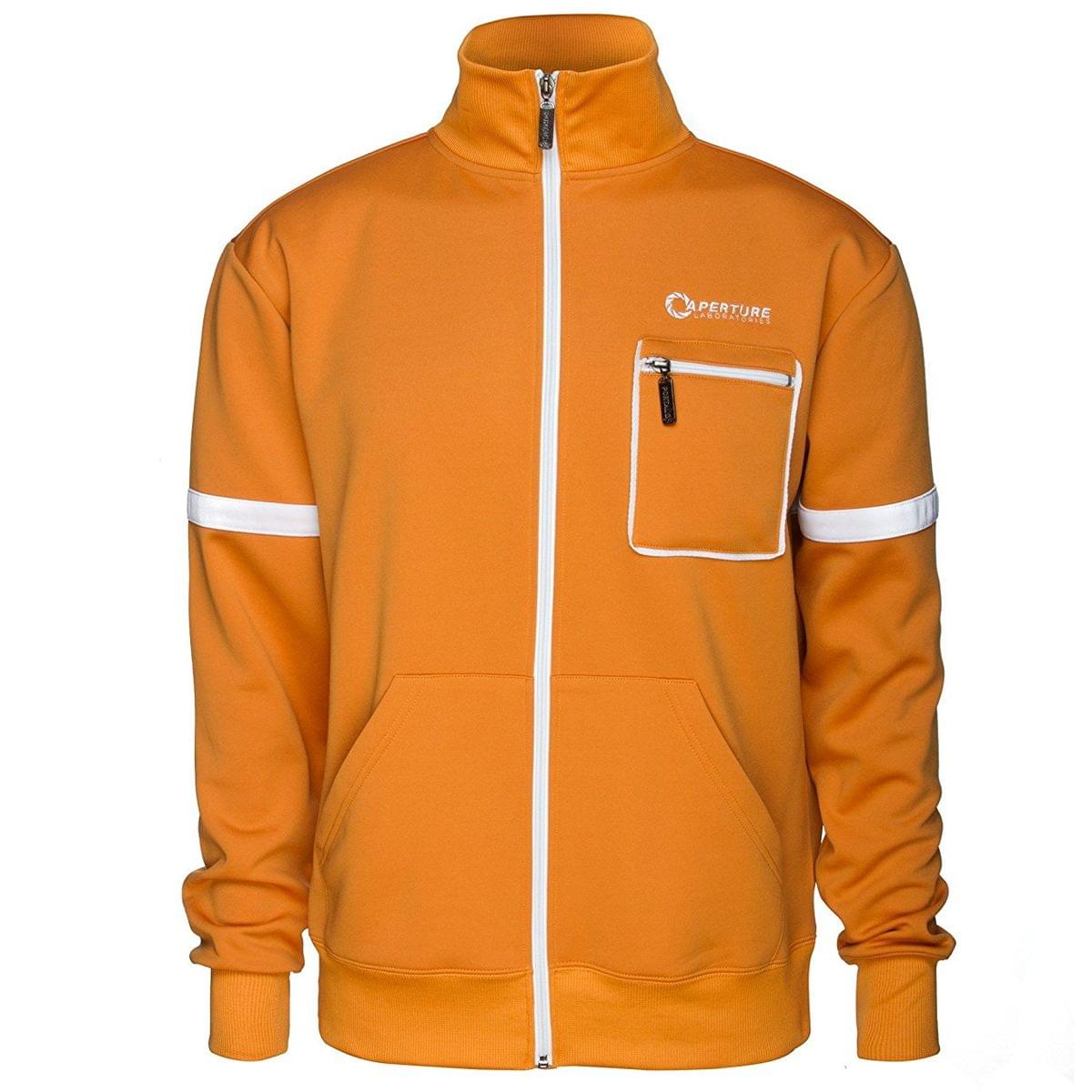 Portal 2 Aperture Test Subject Men's Premium Track Jacket, X-Large