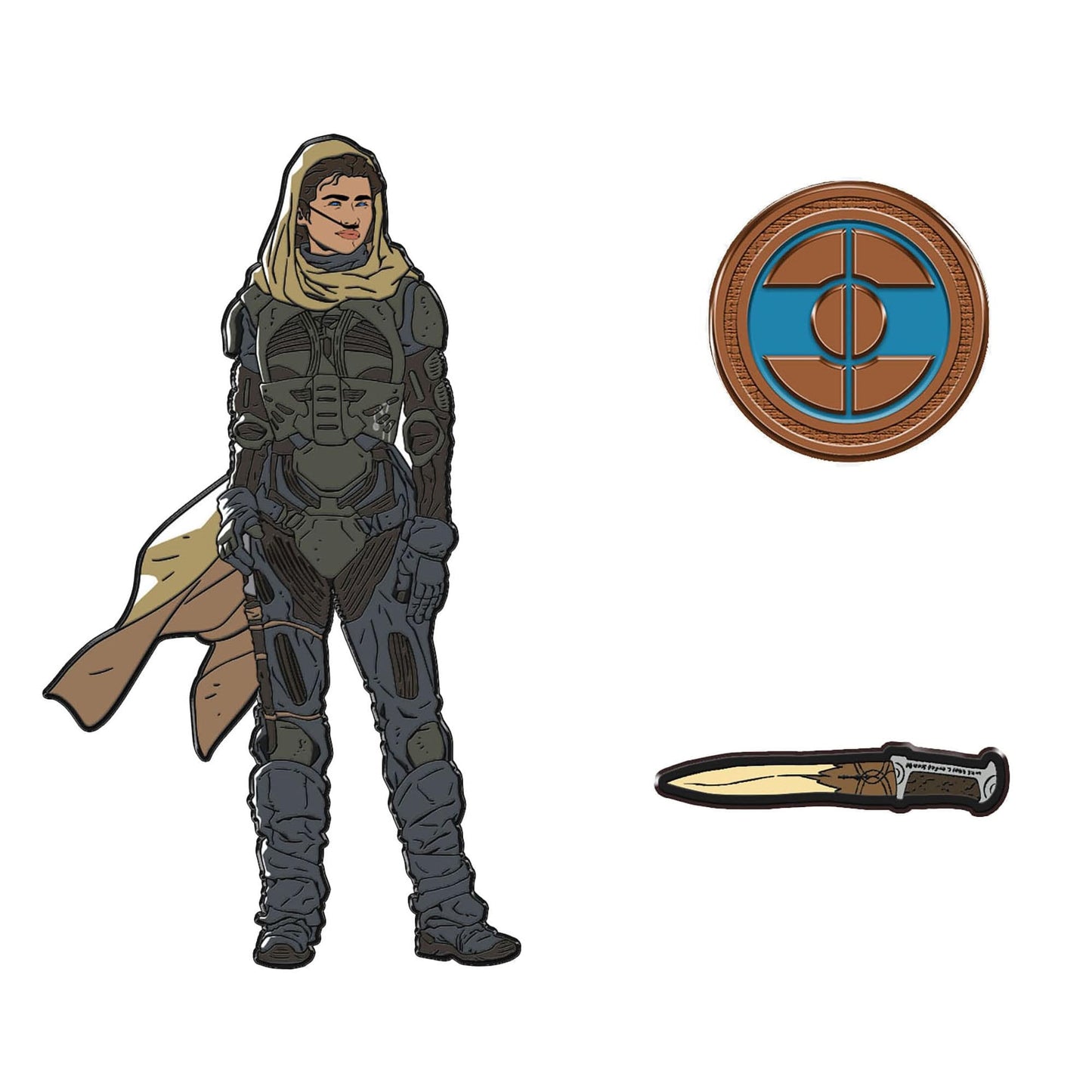 Dune Chani 3 Piece Deluxe Enamel Pin Set