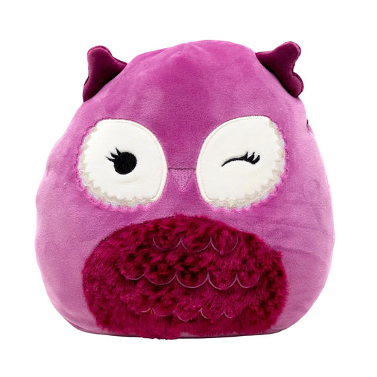 Squishmallow Cozy Squad 8 Inch Plush | Aurura the Pink Owl