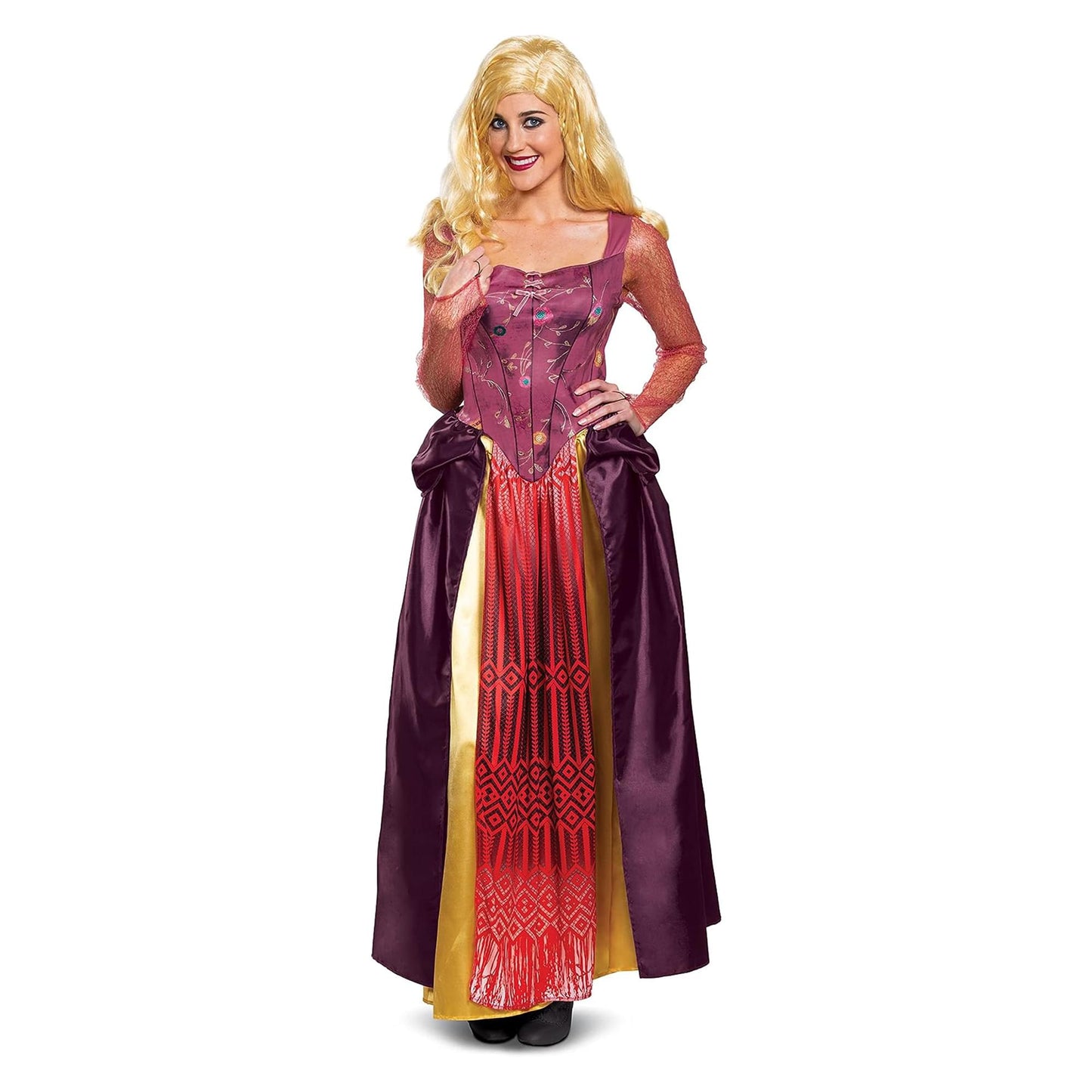 Disney Hocus Pocus Sarah Deluxe Adult Costume | Small (4-6)