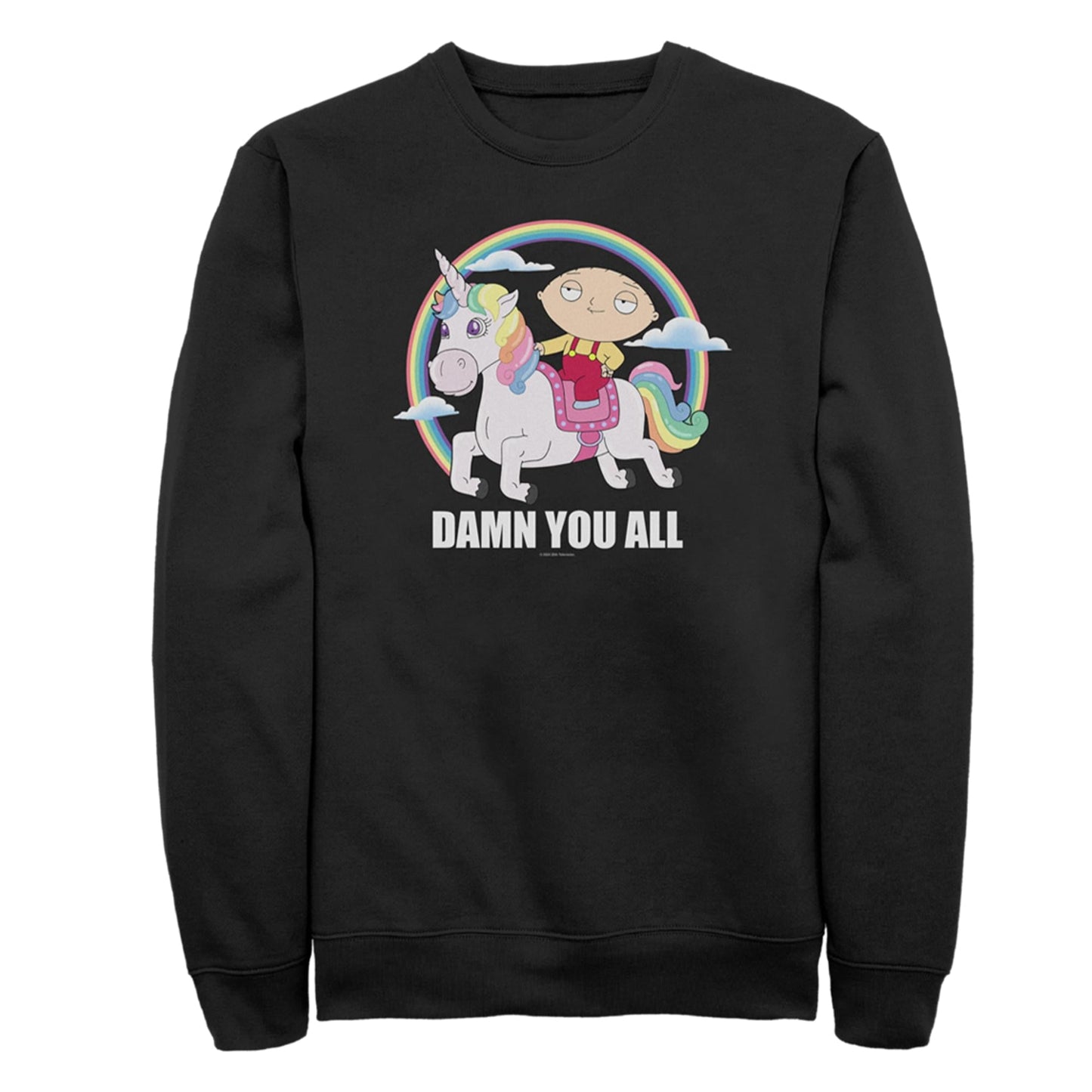 Family Guy Stewie Unicorn Long Sleeve Fleece | Small