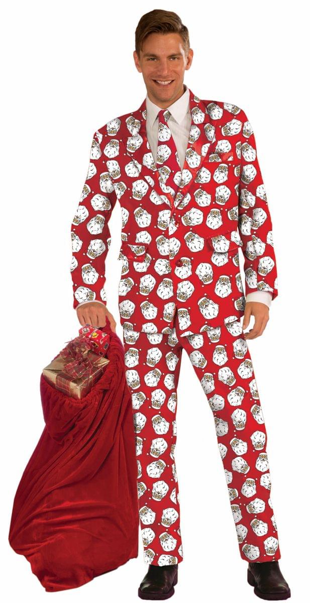 Santa Claus Adult Costume Business Suit Standard