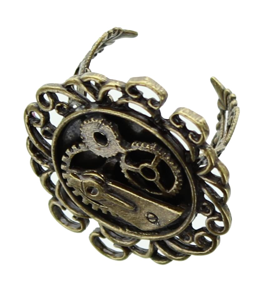 Steampunk Antique Single Gear Costume Ring Adult One Size
