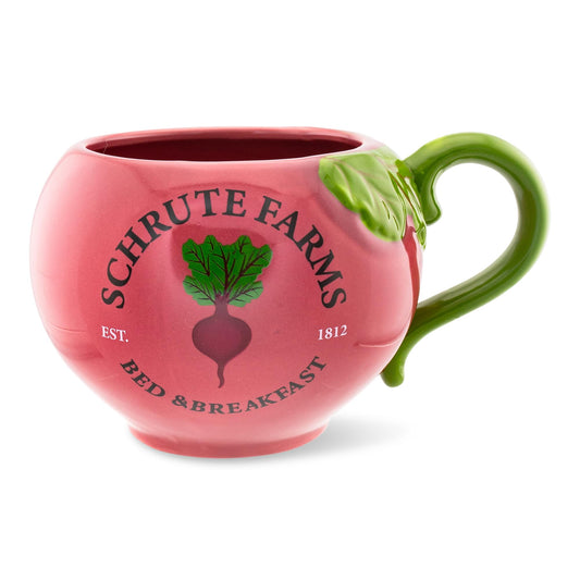 The Office Schrute Farms Beet 3D Sculpted Ceramic Mug | Holds 20 Ounces