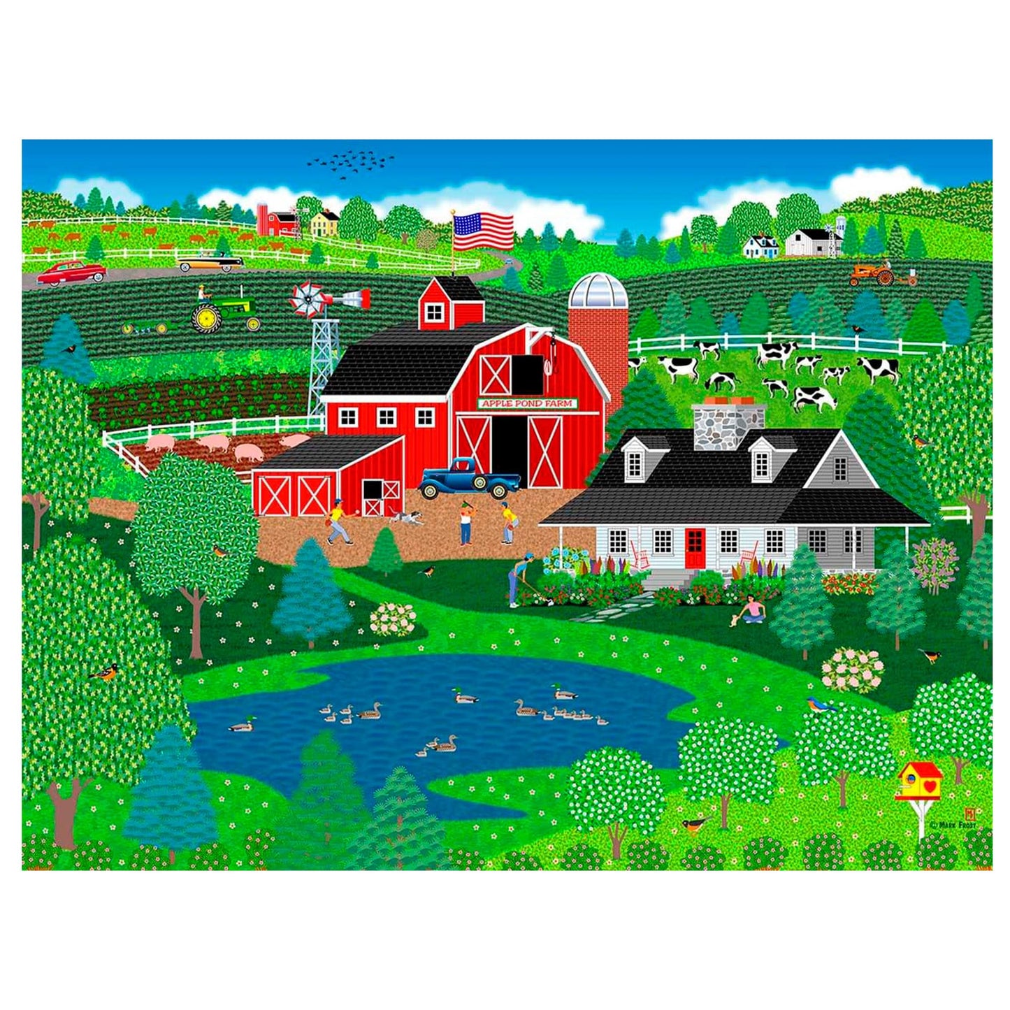 Apple Pond Spring 300 Piece Jigsaw Puzzle