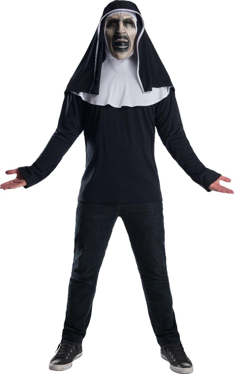 The Nun Adult Costume Top w/ Mask - Standard