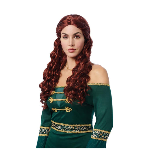 Emerald Queen Adult Auburn Costume Wig