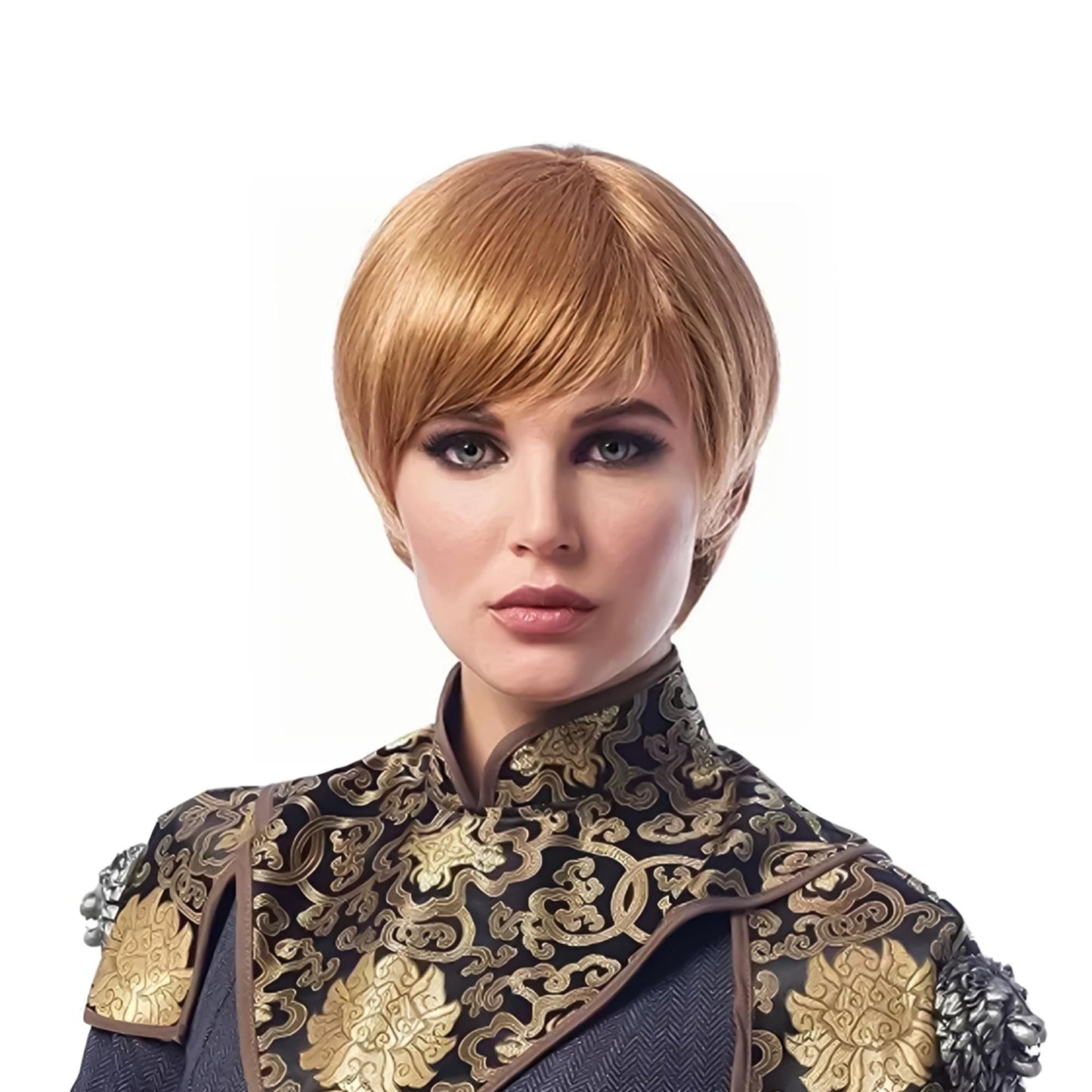Medieval Queen Adult Costume Wig | Dark Blonde