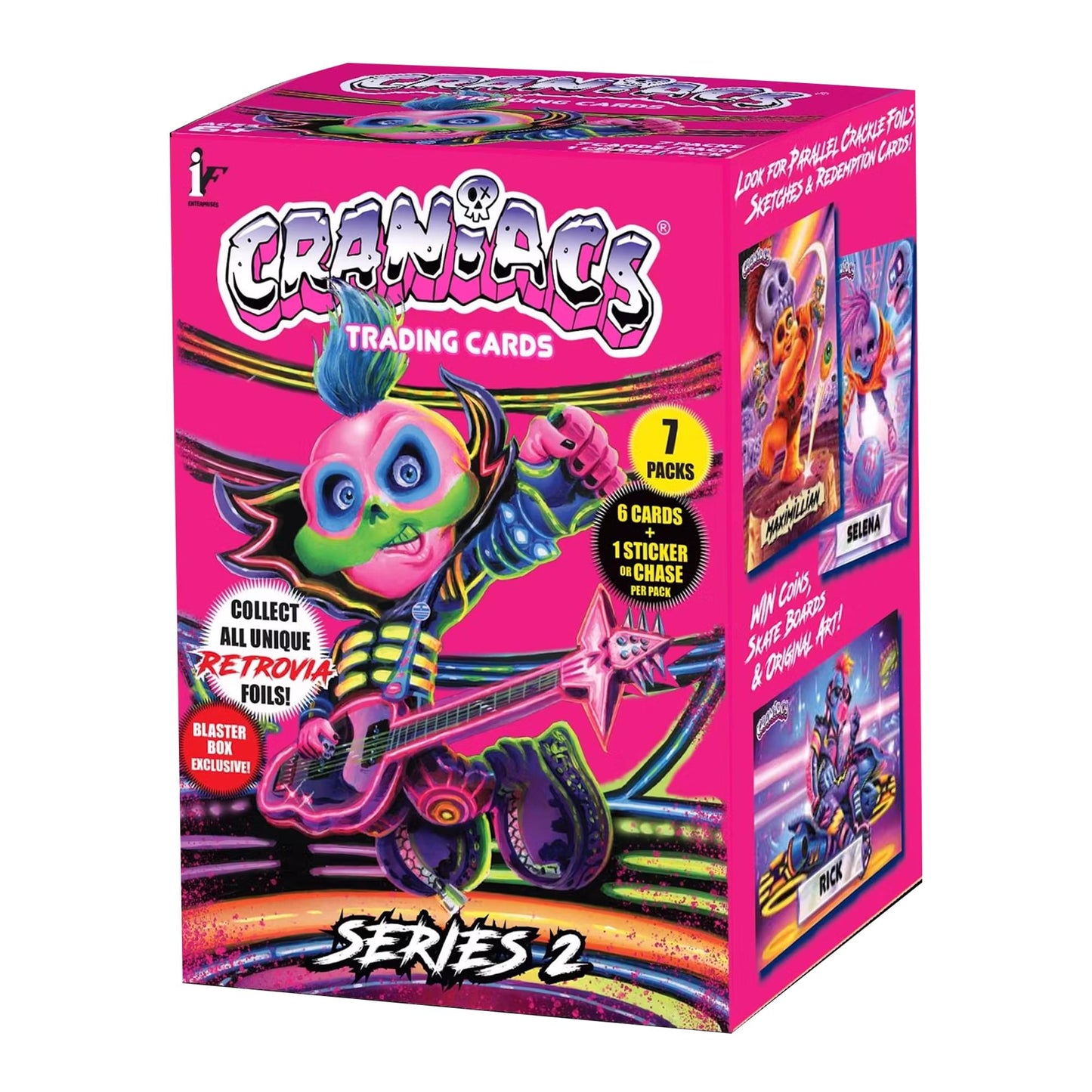 Craniacs Series 2 Trading Cards 7-Pack Blaster Box