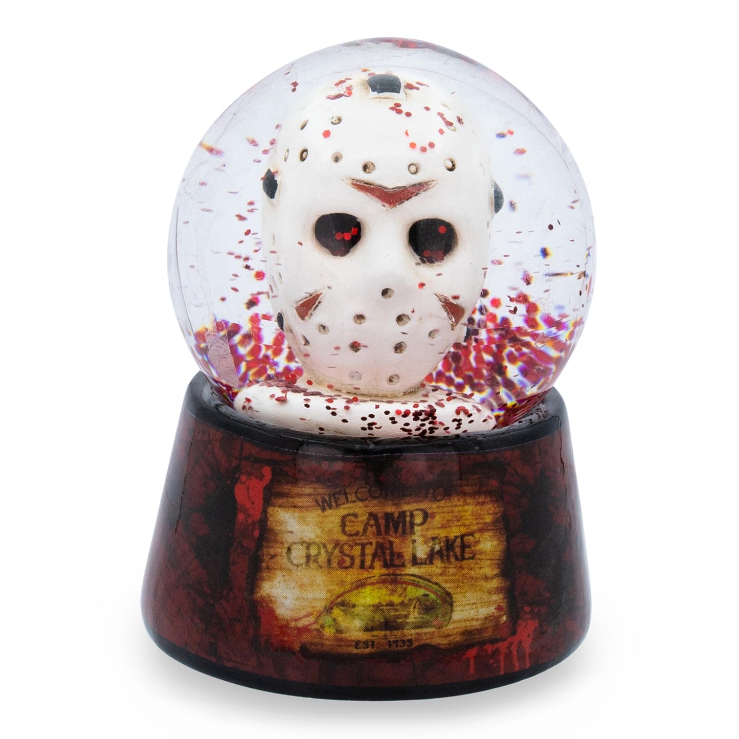 Friday the 13th Jason's Mask Mini Snow Globe | 3 Inches Tall