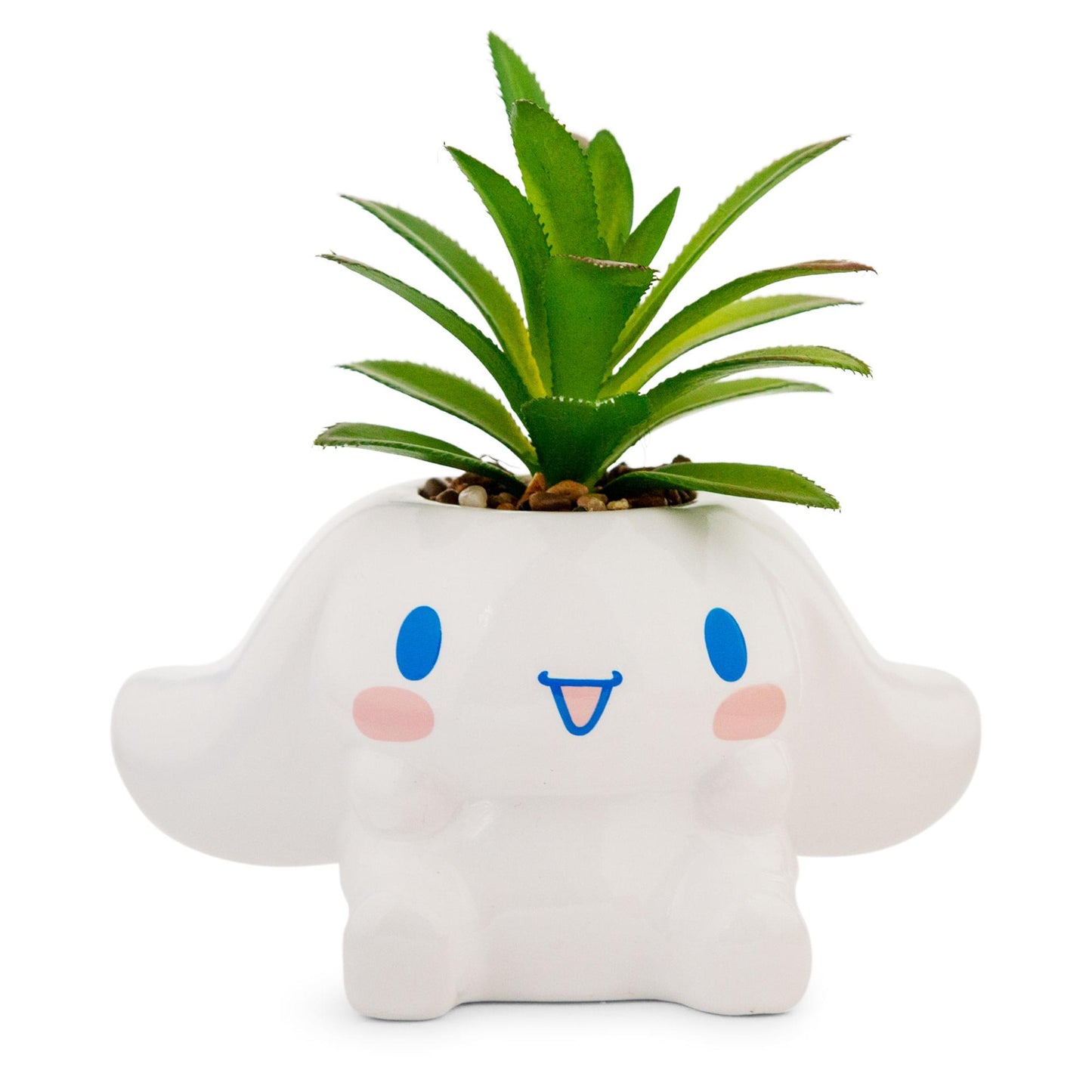 Sanrio Cinnamoroll 3-Inch Ceramic Mini Planter With Artificial Succulent