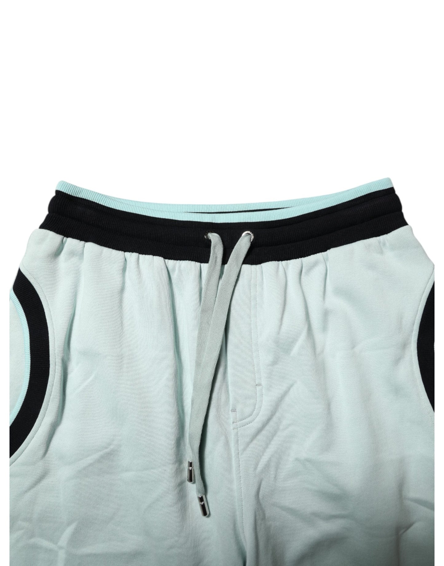 Light Green Cotton Men Jogger Sweatpants Pants