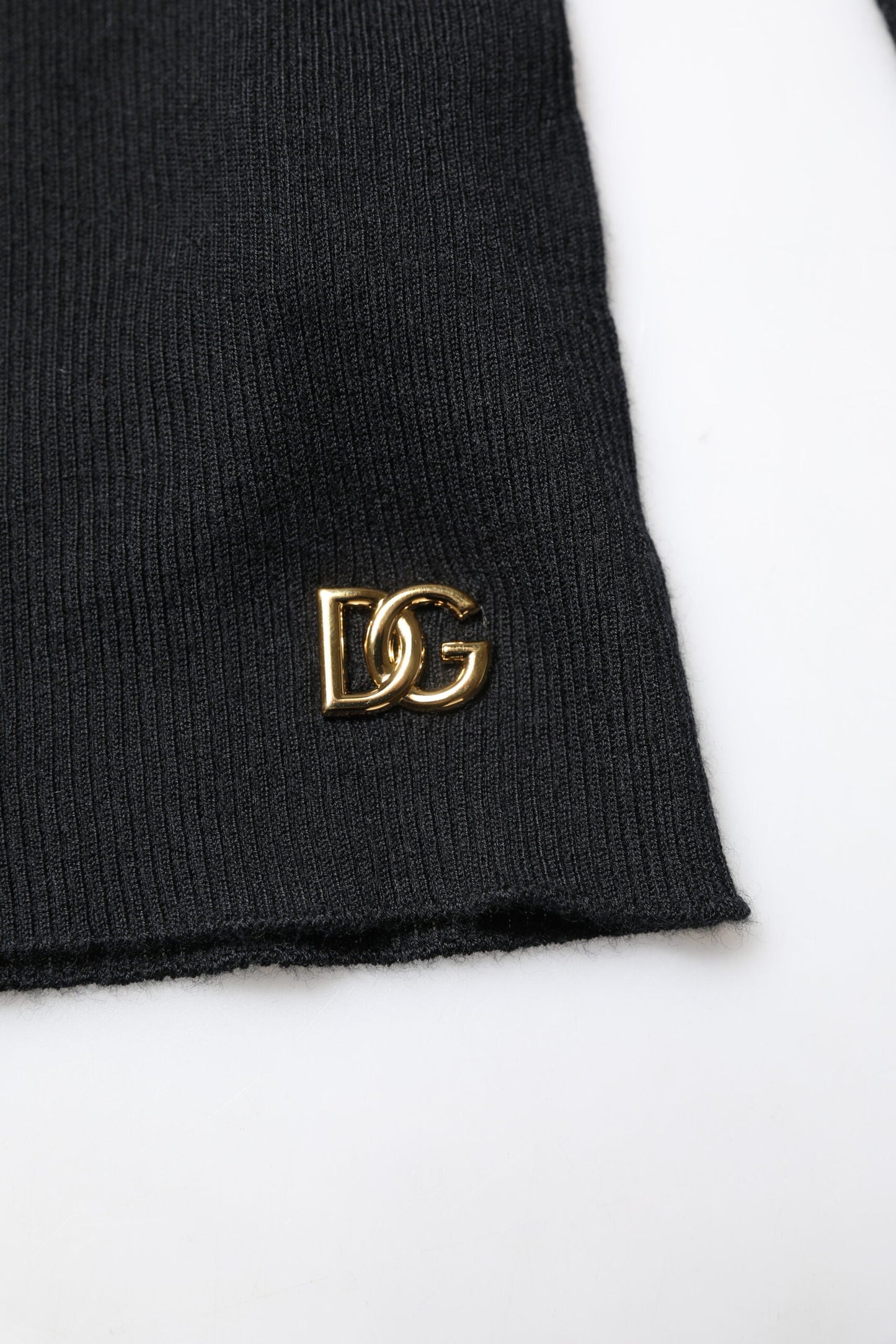 Black Cashmere Turtleneck Knitted Blouse Top