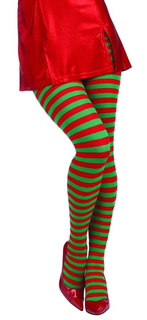 Red & Green Christmas Stockings Costume Accessory One Size