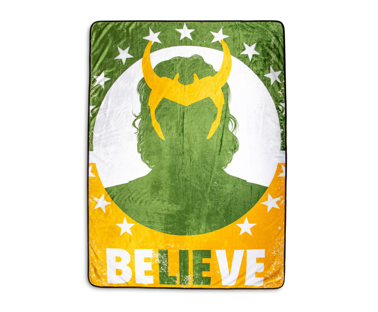 Marvel Studios Loki "Believe" Fleece Throw Blanket | 45 x 60 Inches