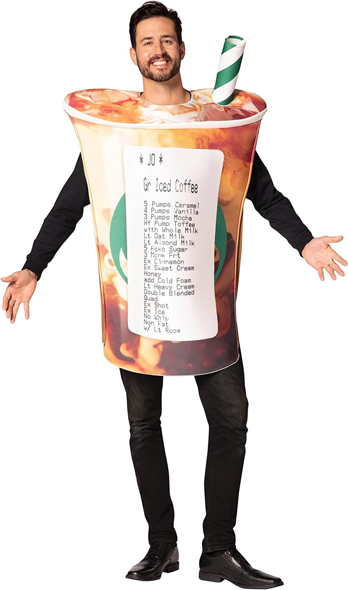 Baristas Nightmare Coffee Cup Adult Costume | One Size