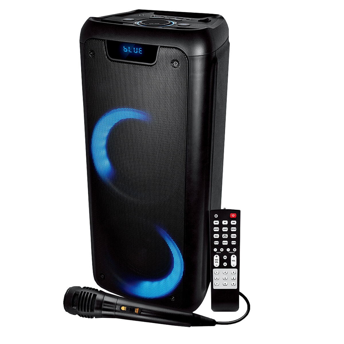 Portable Bluetooth Speaker with Microphone Infiniton K91 Black 90 W Multicolour
