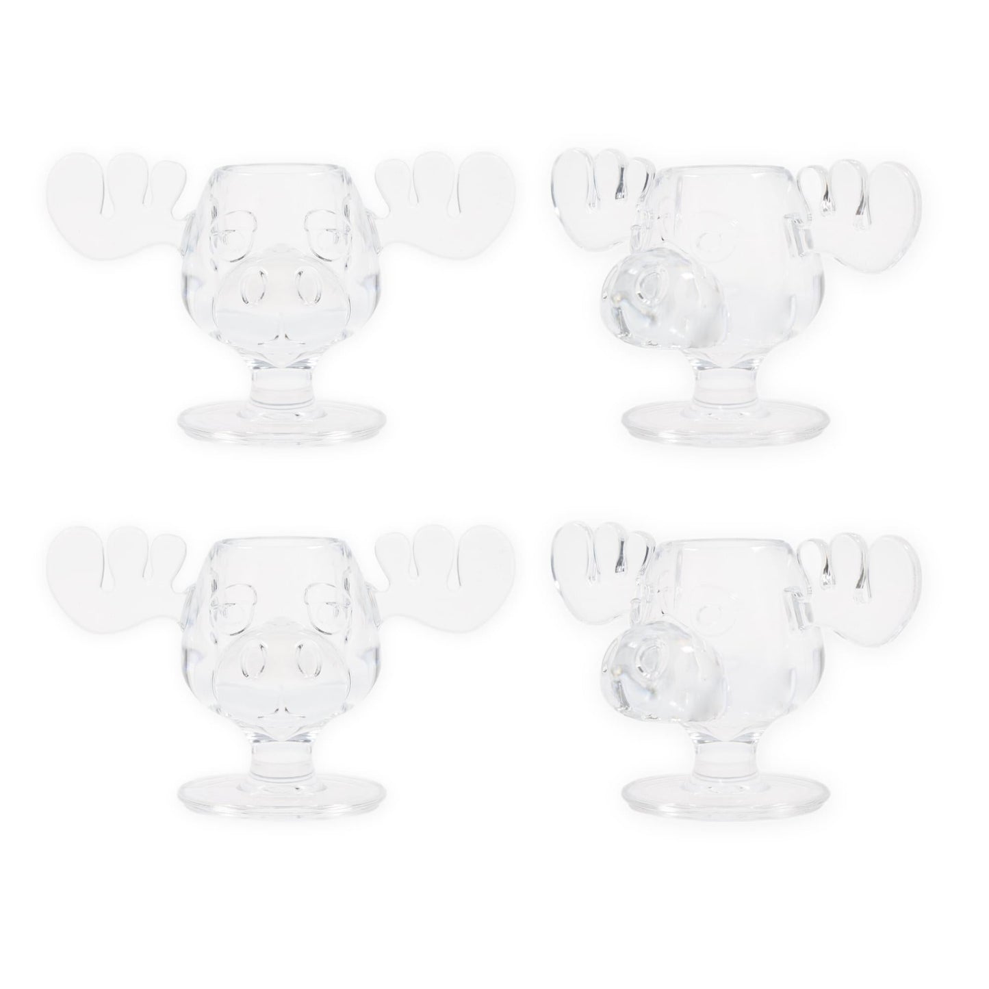 National Lampoon's Christmas Vacation Marty Moose 4-Piece Acrylic Shot Glass Set